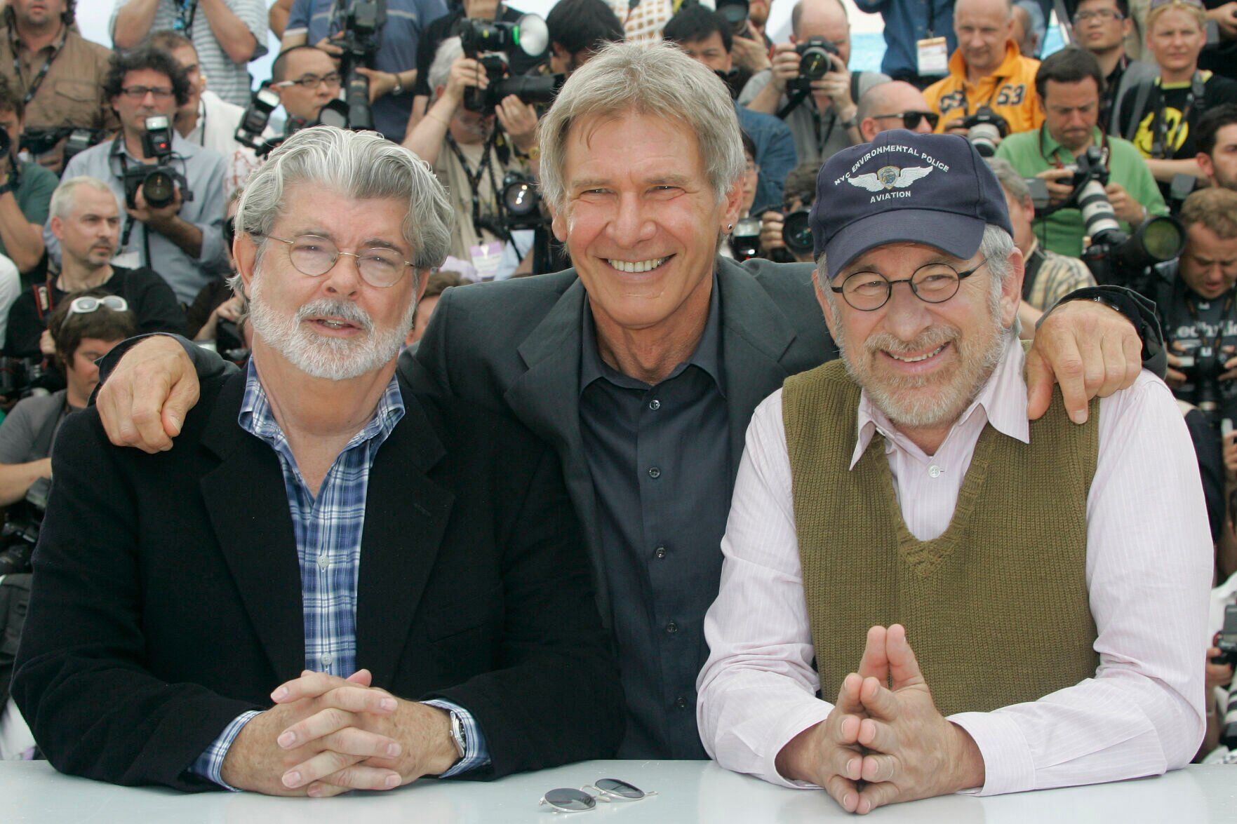 GeorgeLucas, Harrison Ford, Steven Spielberg